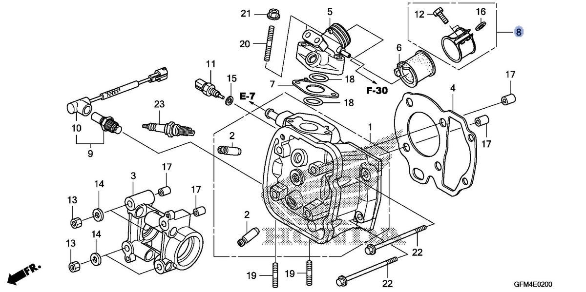 Honda OEM part 17255-GFM-900