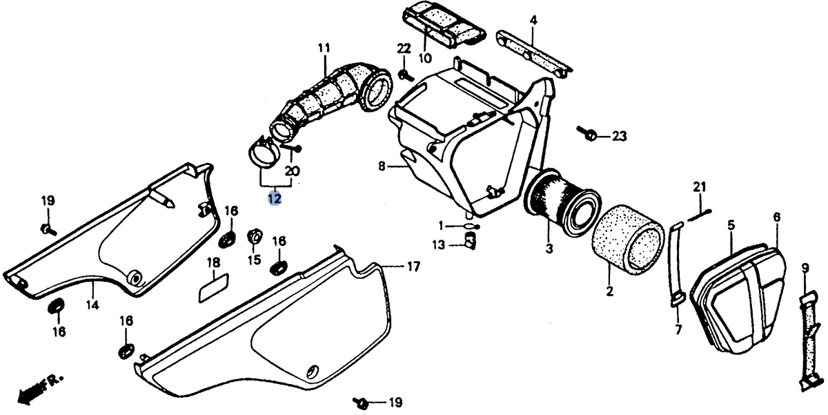 Honda OEM part 17255-GN1-000