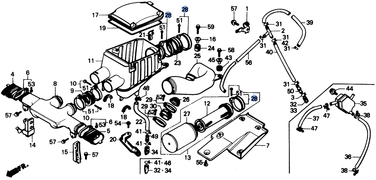Honda OEM part 17255-HC4-000