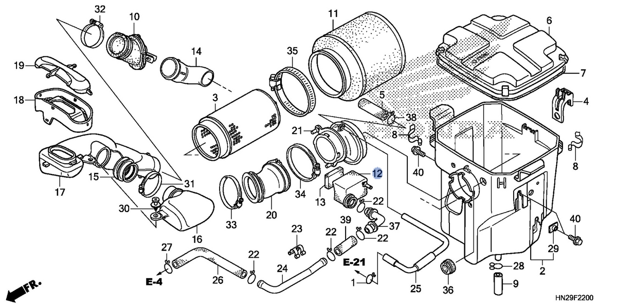 Honda OEM part 17255-HN2-A20