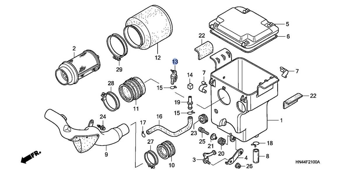 Honda OEM part 17255-HN5-670