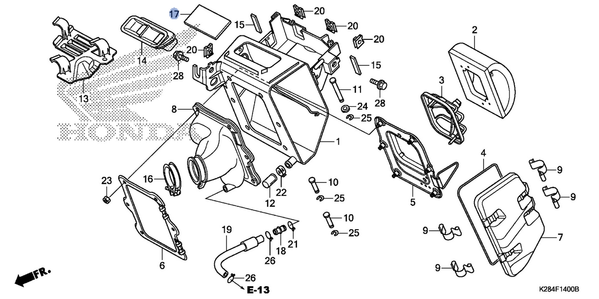 Honda OEM part 17255-K28-910