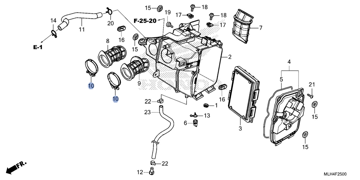 Honda OEM part 17255-K98-E00