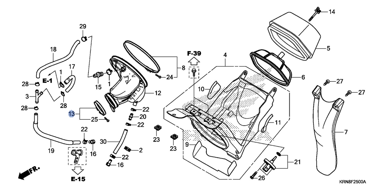Honda OEM part 17255-MEN-A70
