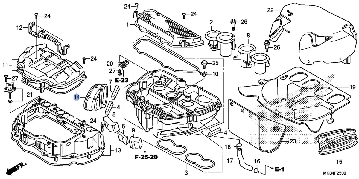 Honda OEM part 17255-MFL-010