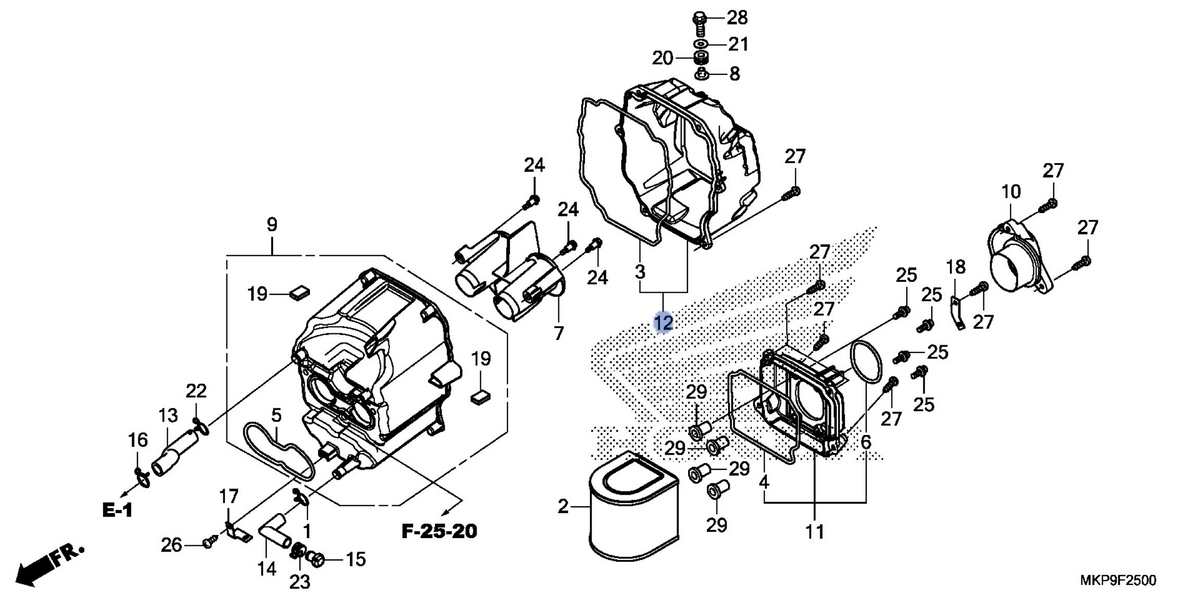 Honda OEM part 17255-MKP-J00