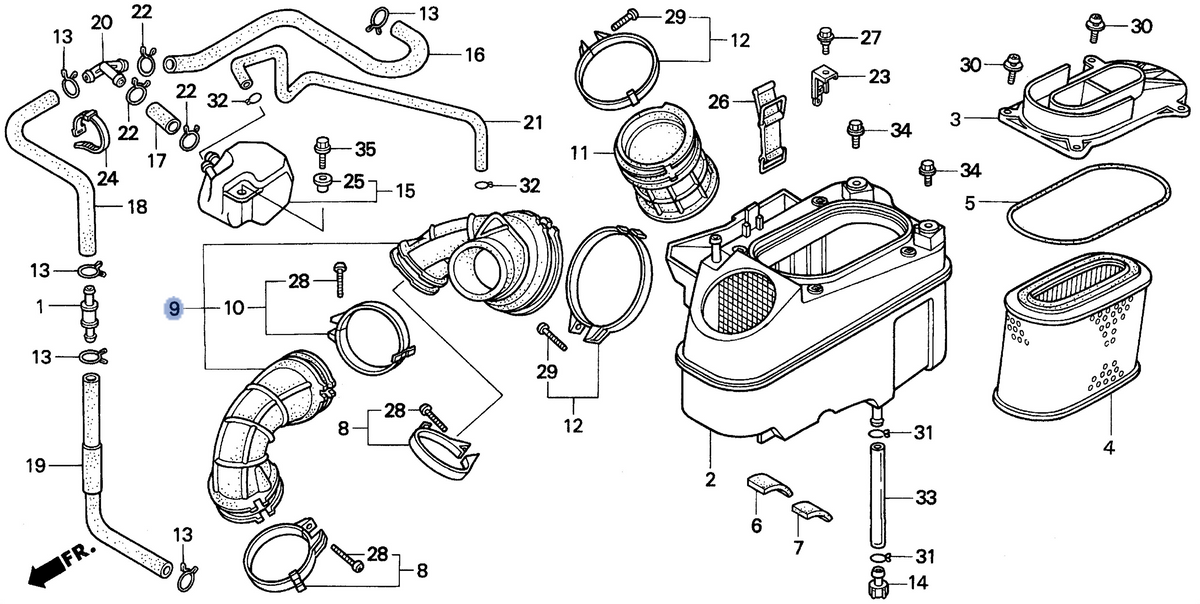 Honda OEM part 17255-MM8-000