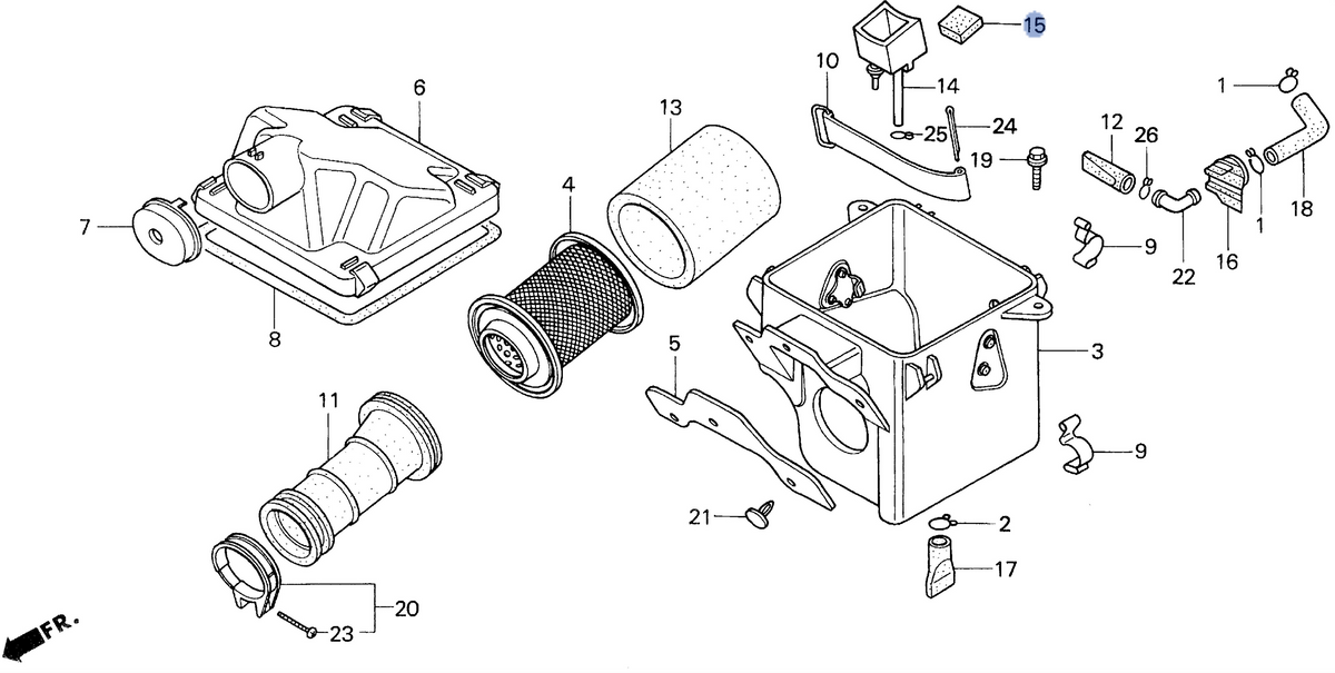 Honda OEM part 17256-HF7-A20