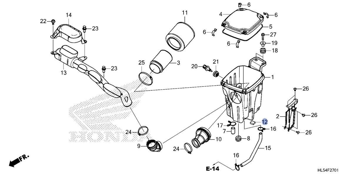 Honda OEM part 17256-HL5-E60