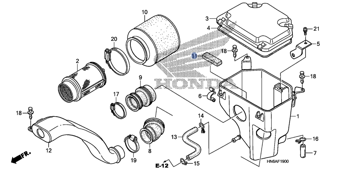 Honda OEM part 17256-HM8-680