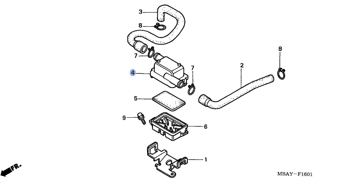 Honda OEM part 17256-MAH-610