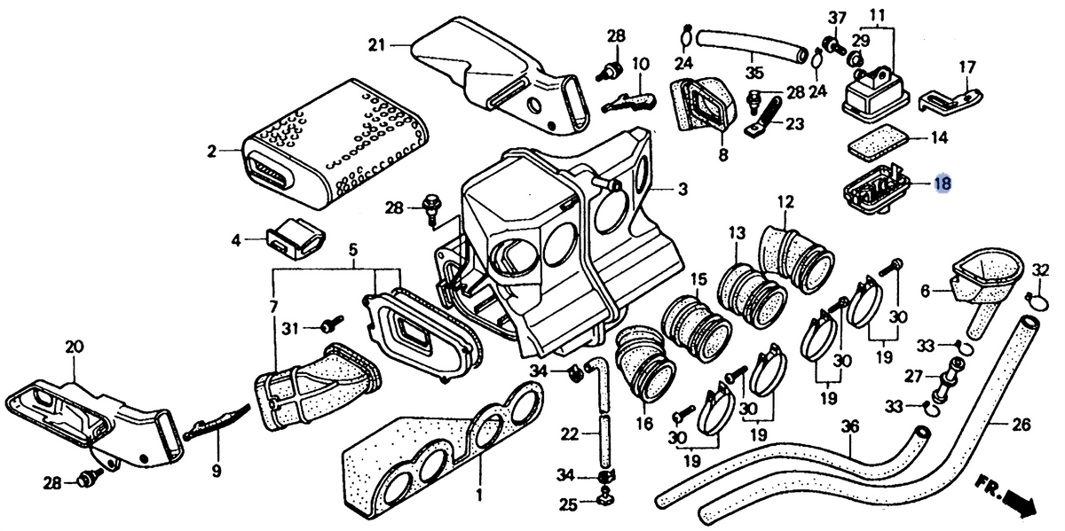 Honda OEM part 17256-MM4-000