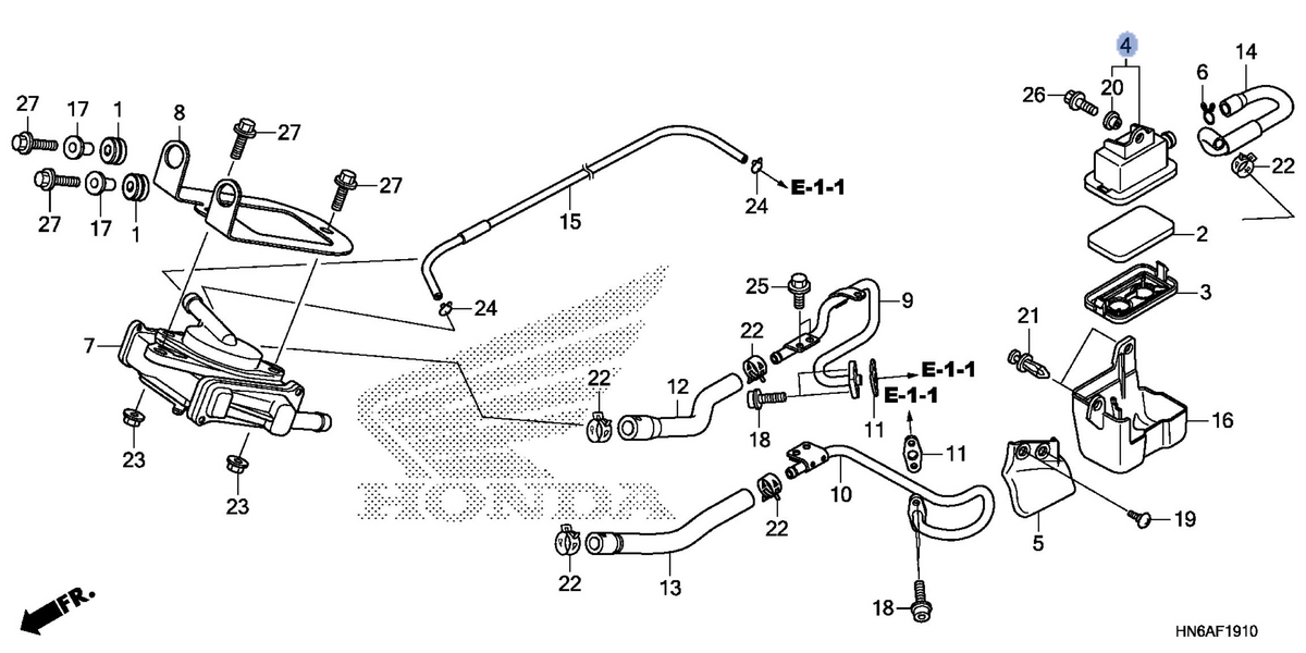 Honda OEM part 17256-MR7-010