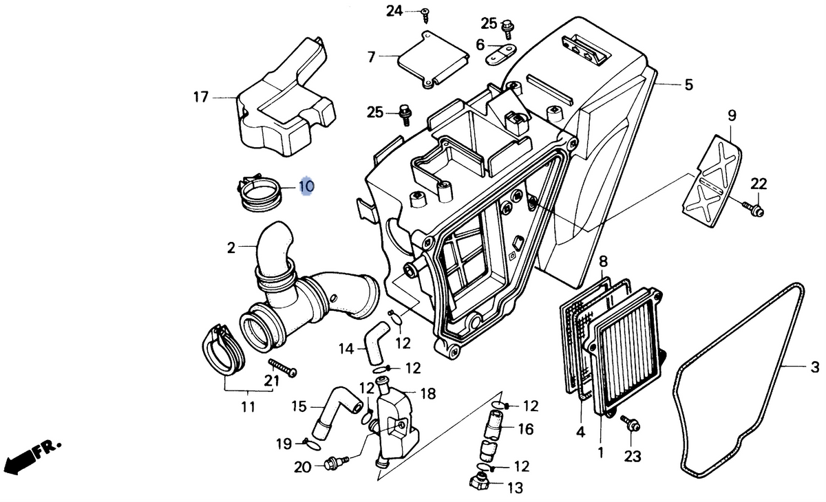 Honda OEM part 17257-GS7-000