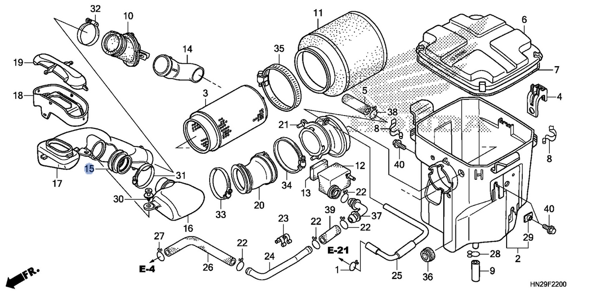 Honda OEM part 17257-HP0-A00