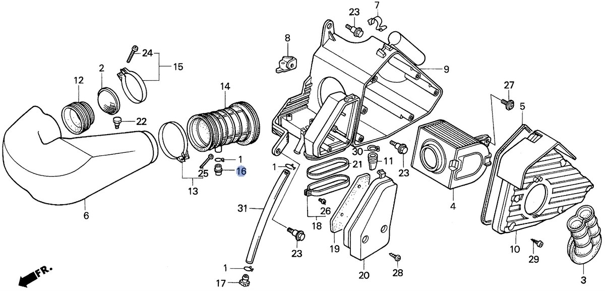 Honda OEM part 17257-KS4-000
