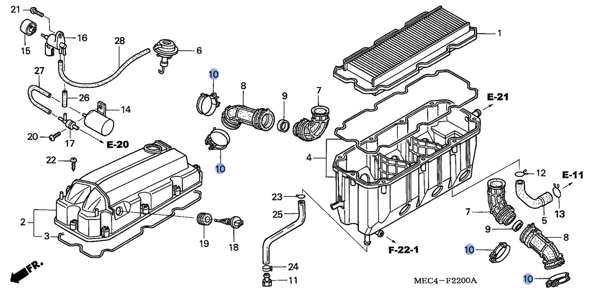 Honda OEM part 17257-MEC-003