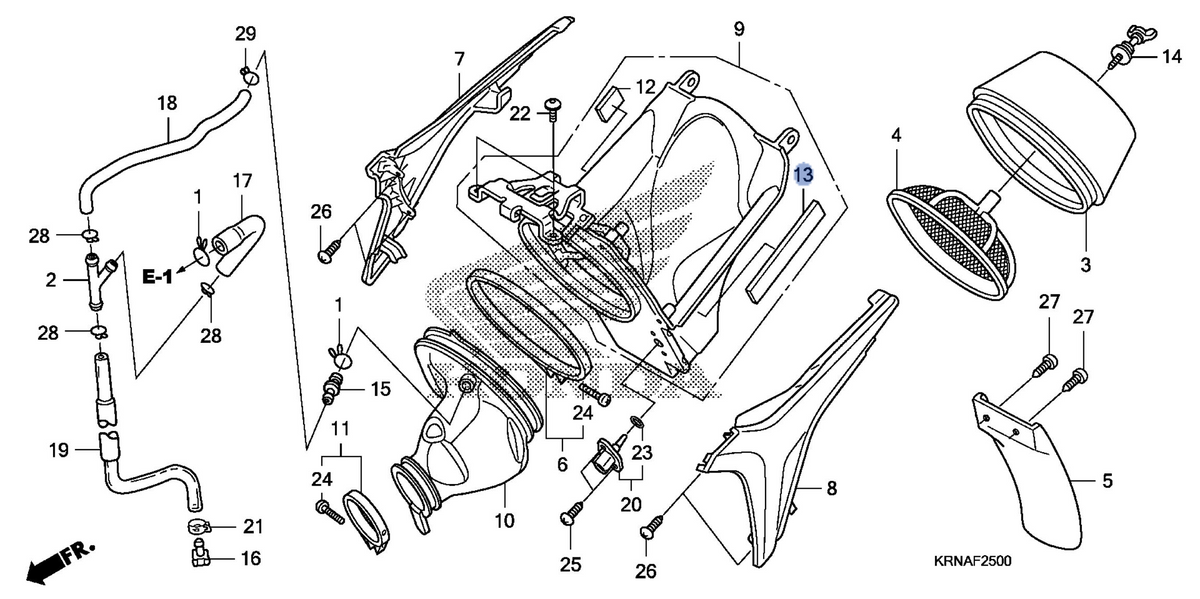 Honda OEM part 17257-MEN-A30