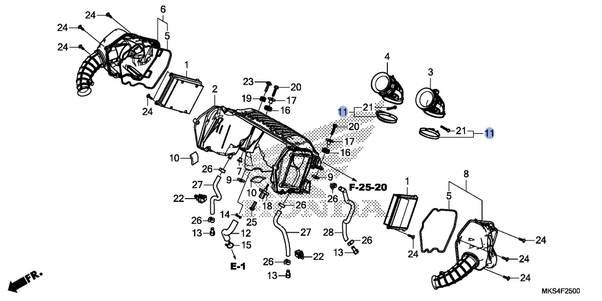 Honda OEM part 17257-MKS-E00