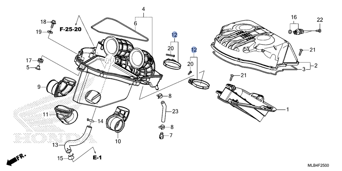 Honda OEM part 17257-MLB-D00
