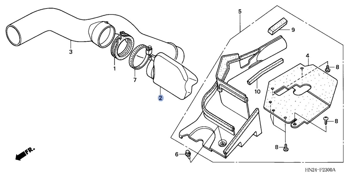 Honda OEM part 17258-HN2-000