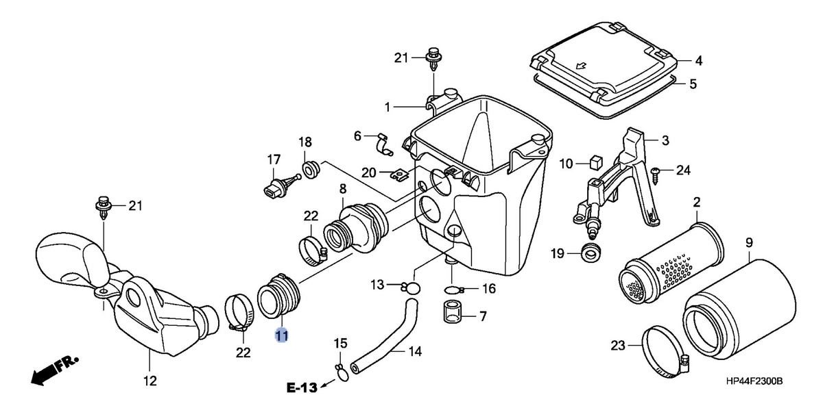 Honda OEM part 17258-HP5-600