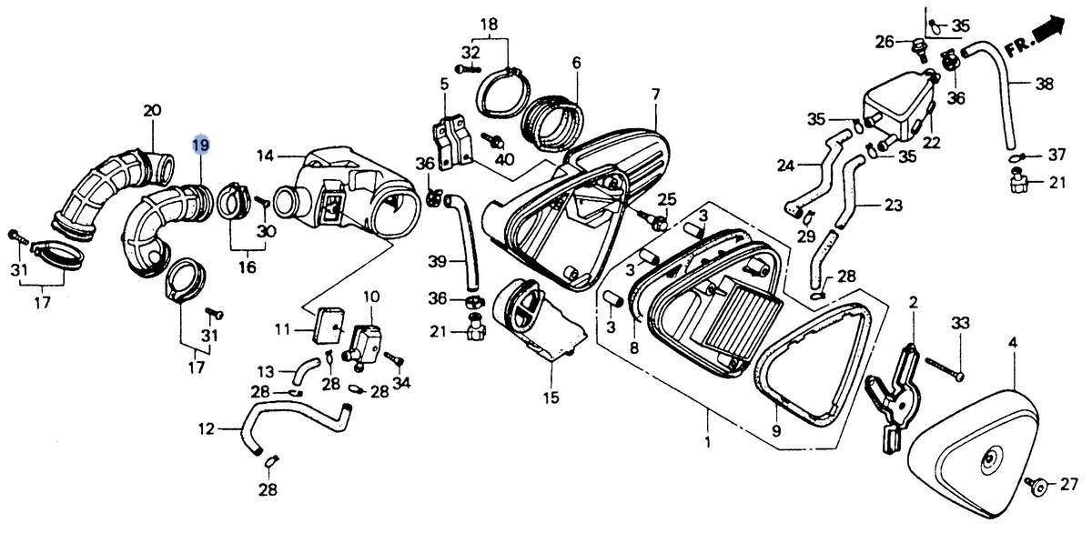 Honda OEM part 17258-MR1-000