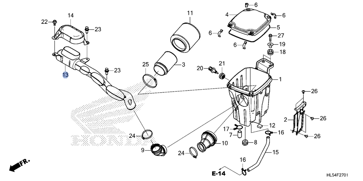Honda OEM part 17259-HL5-E60