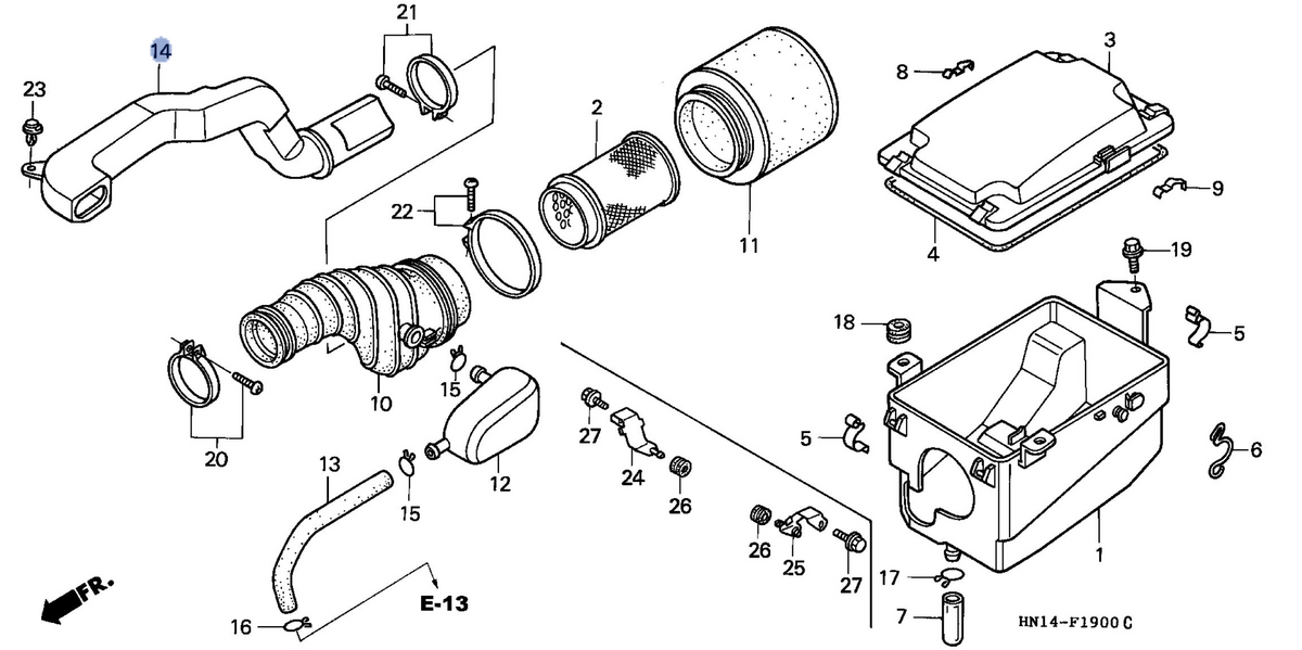 Honda OEM part 17259-HN1-000