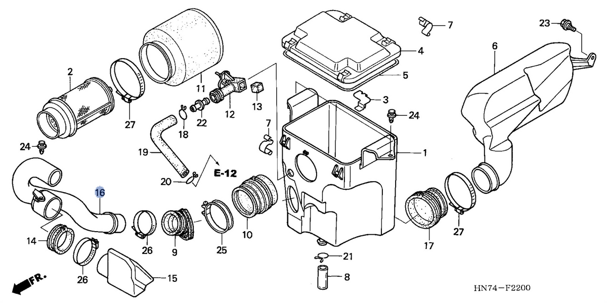 Honda OEM part 17259-HN7-000