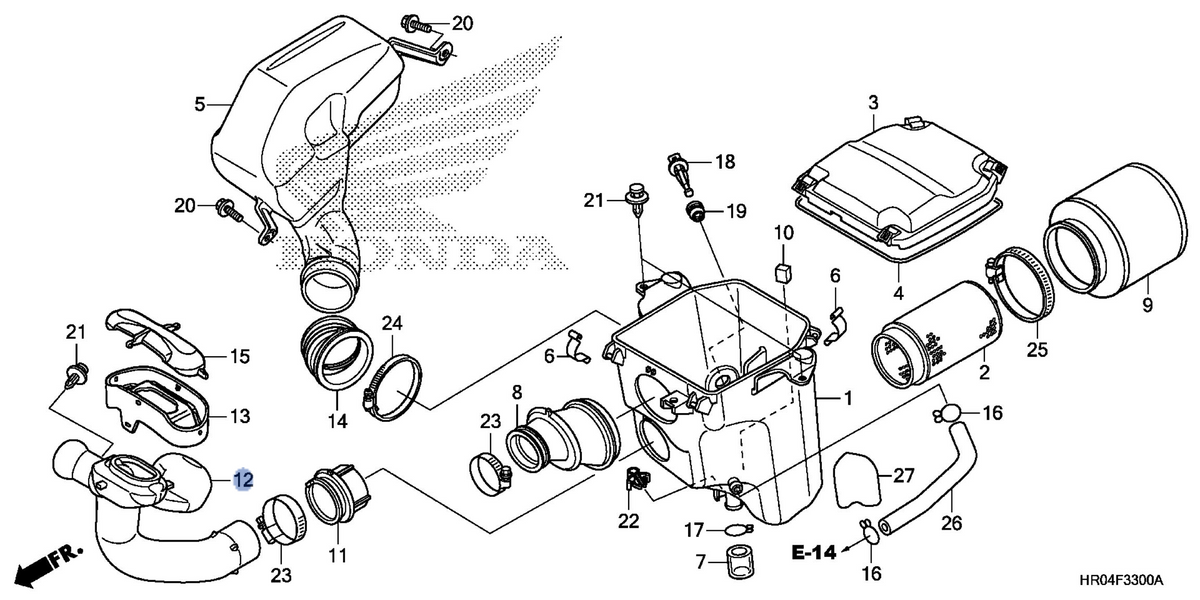 Honda OEM part 17259-HR0-F00