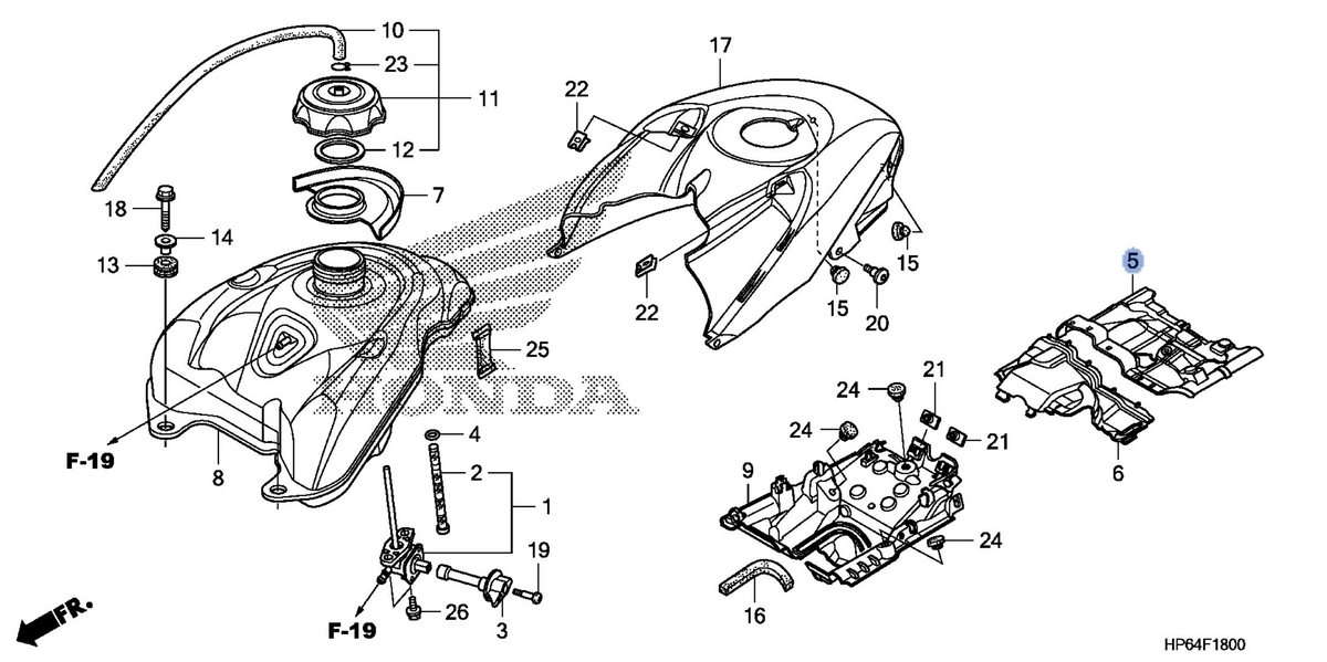 Honda OEM part 17260-HP6-A00