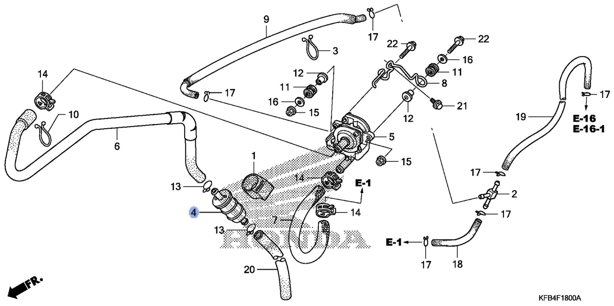 Honda OEM part 17260-KFL-D00