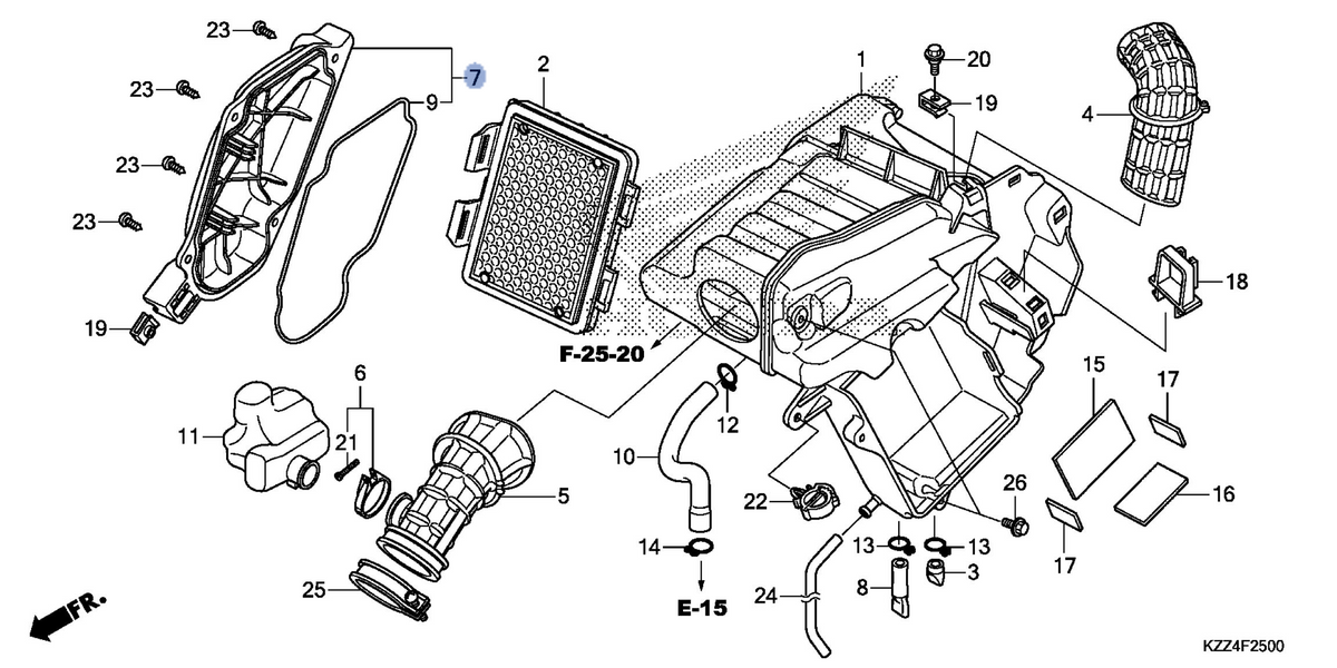 Honda OEM part 17260-KZZ-900