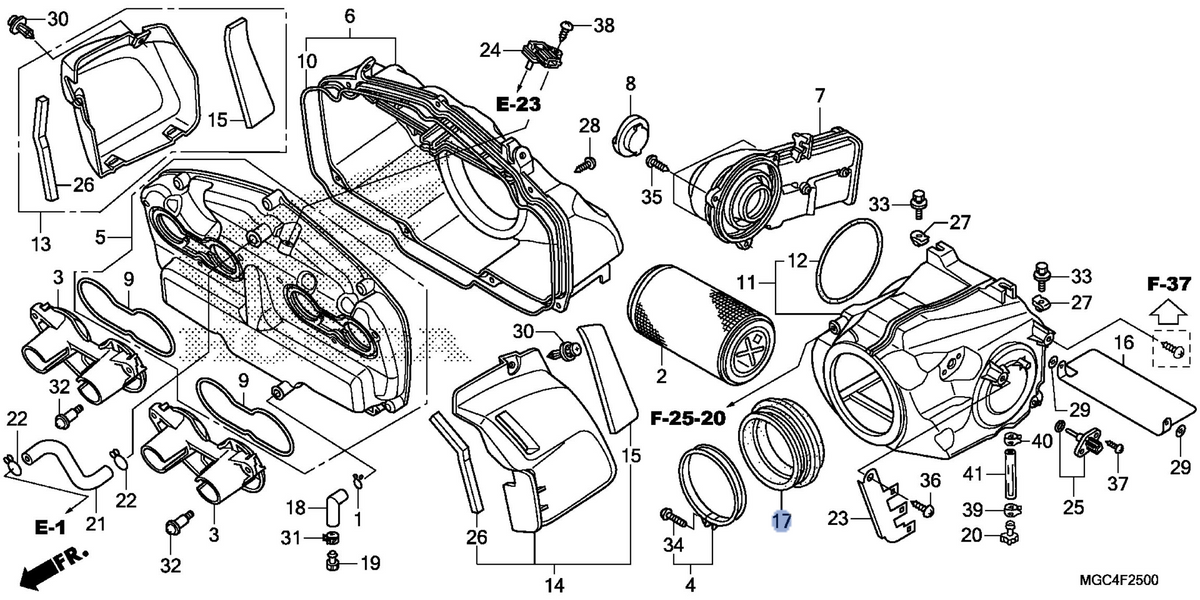Honda OEM part 17260-MEJ-003