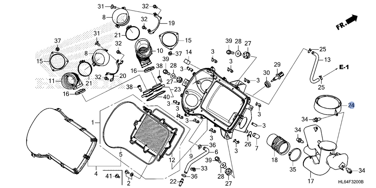 Honda OEM part 17261-HL6-A00