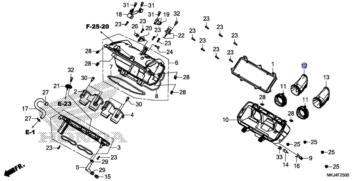 Honda OEM part 17261-MKJ-D00