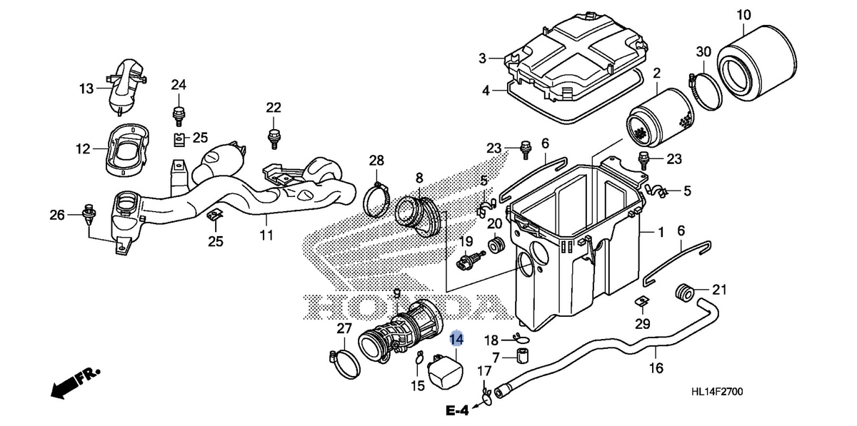 Honda OEM part 17264-HL1-A00