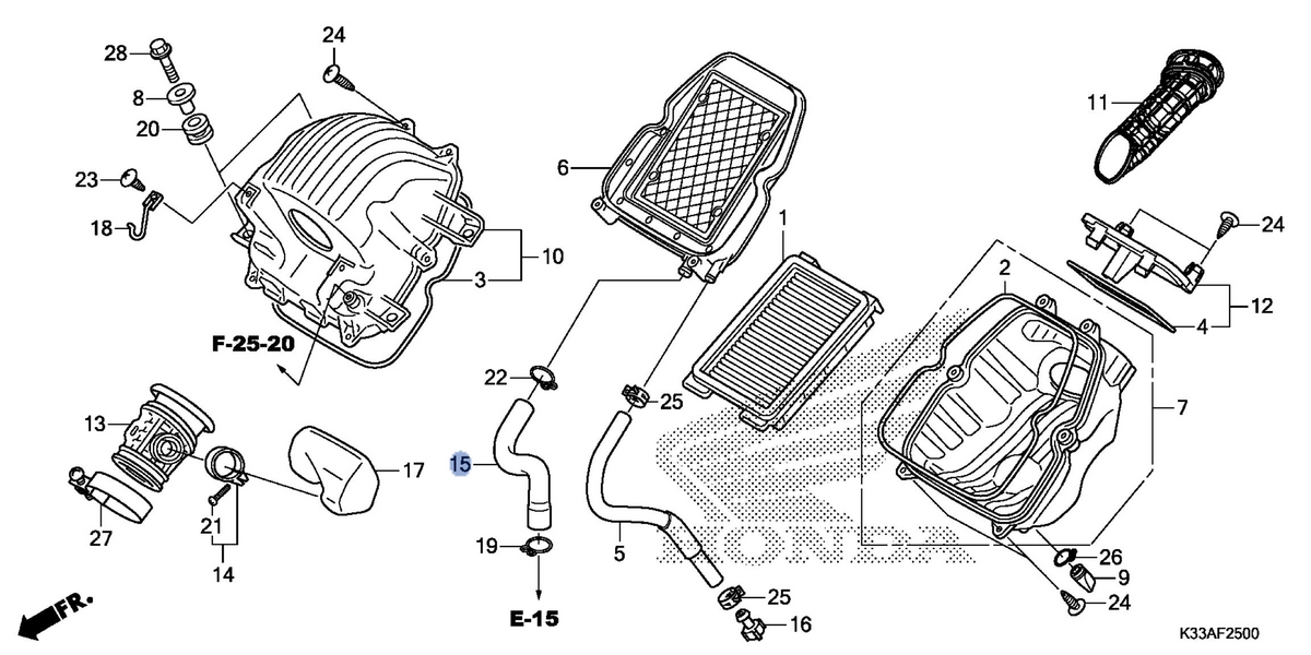 Honda OEM part 17265-KYJ-900