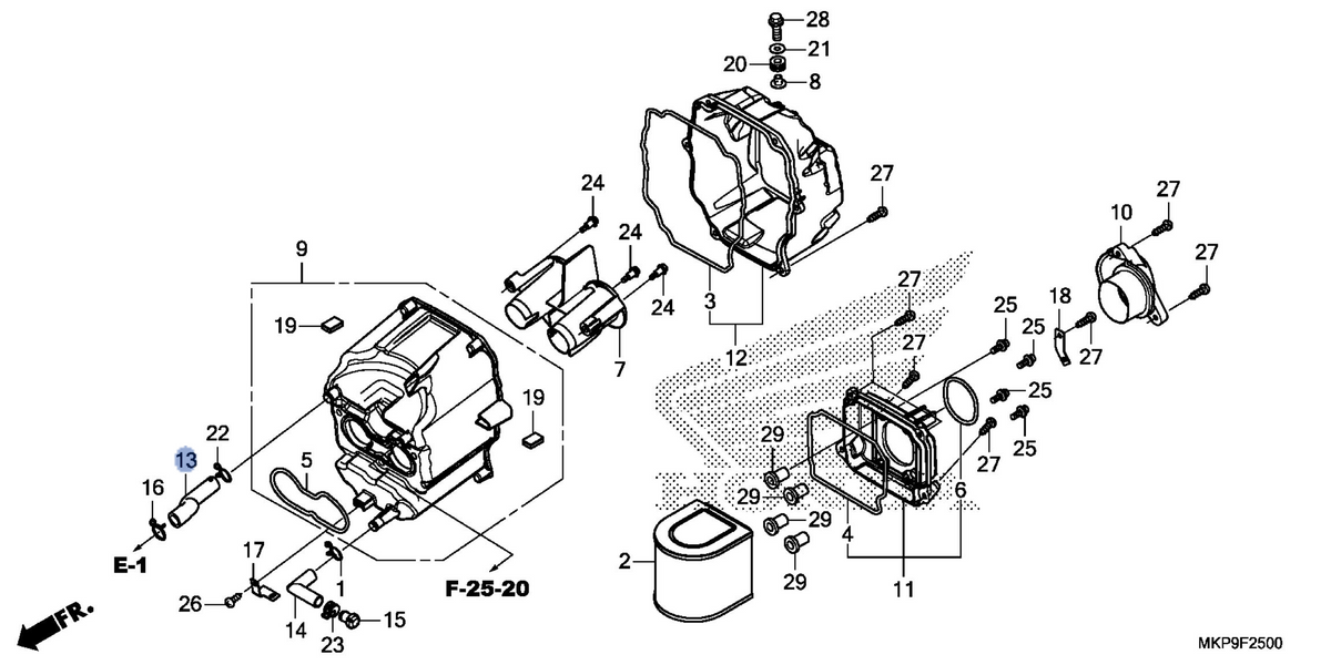 Honda OEM part 17265-MGZ-D00