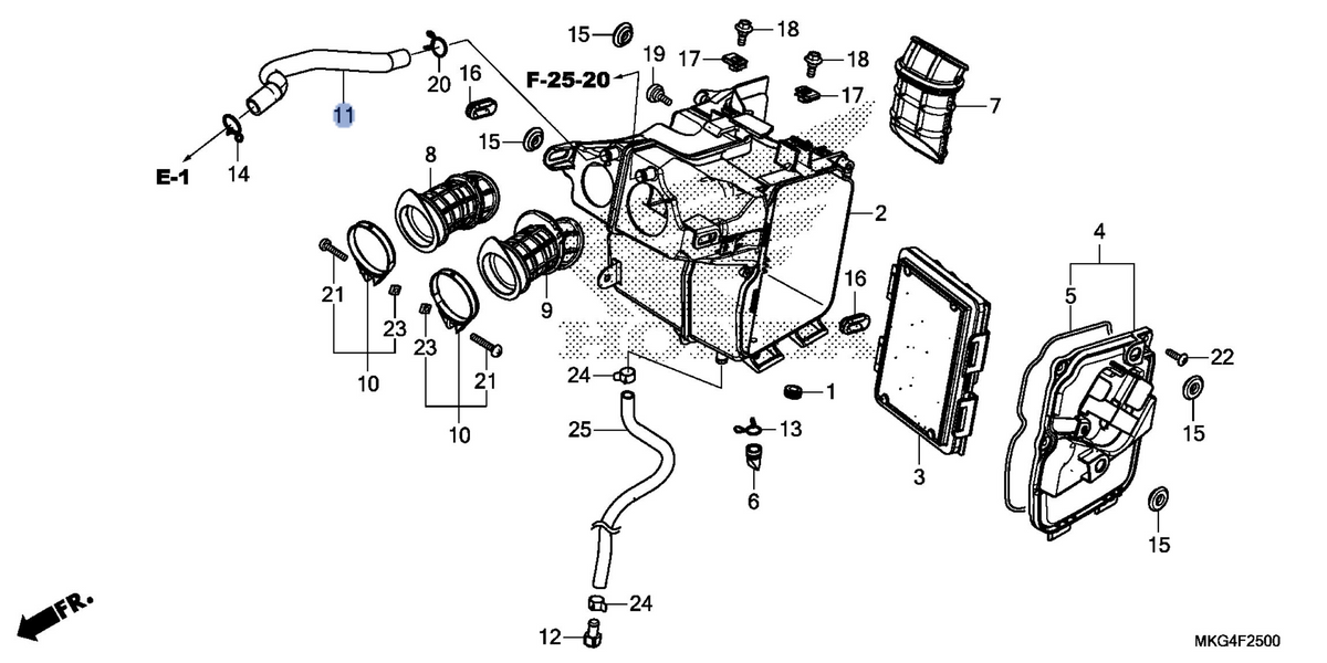 Honda OEM part 17265-MKG-A00