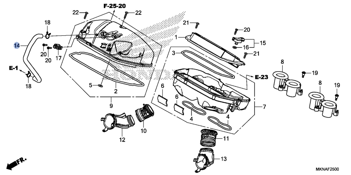 Honda OEM part 17265-MKN-D51