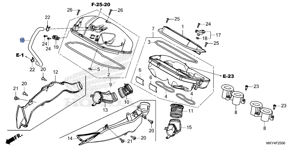 Honda OEM part 17265-MKN-D52