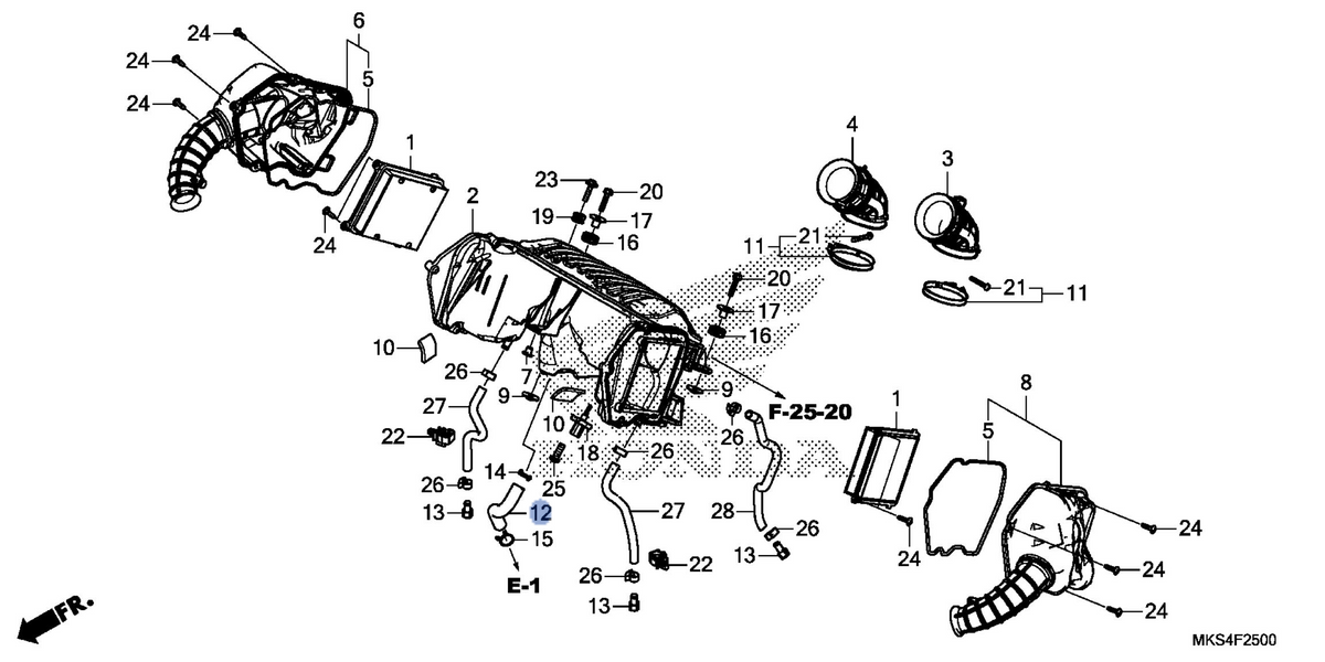Honda OEM part 17265-MKS-E00