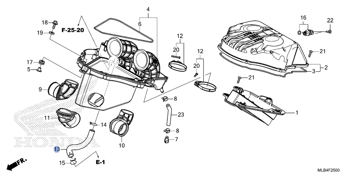 Honda OEM part 17265-MLB-D00