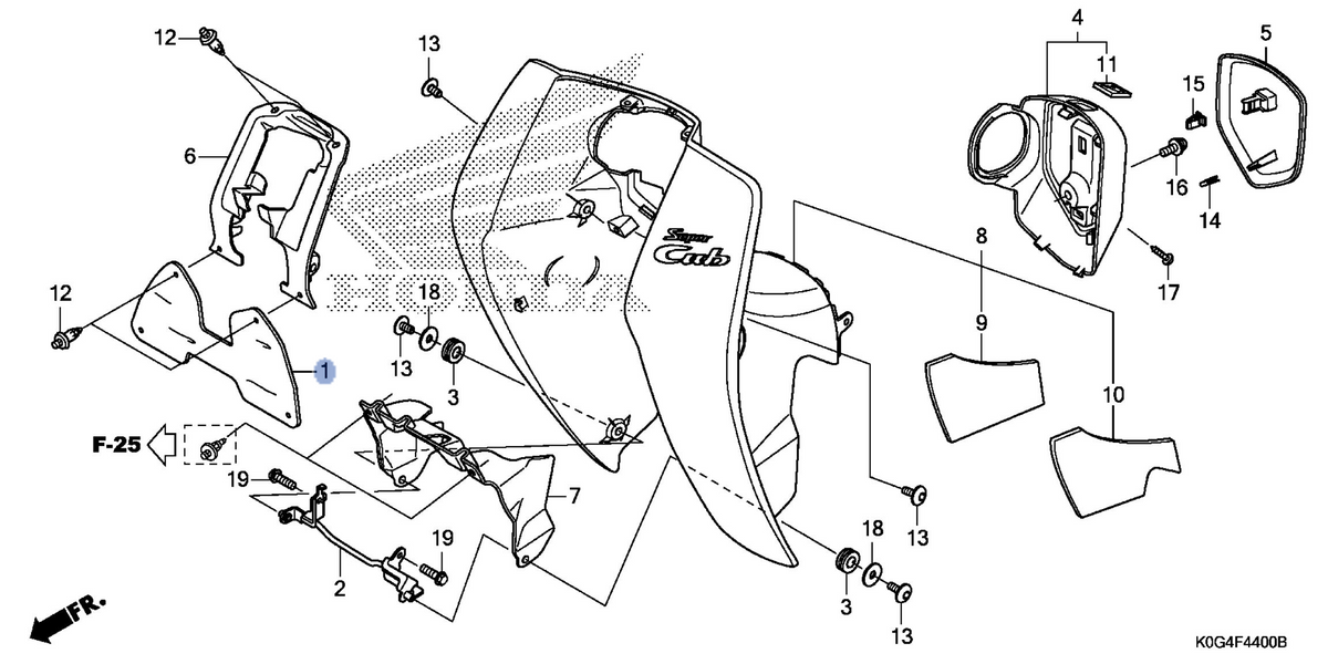 Honda OEM part 17270-K0G-900