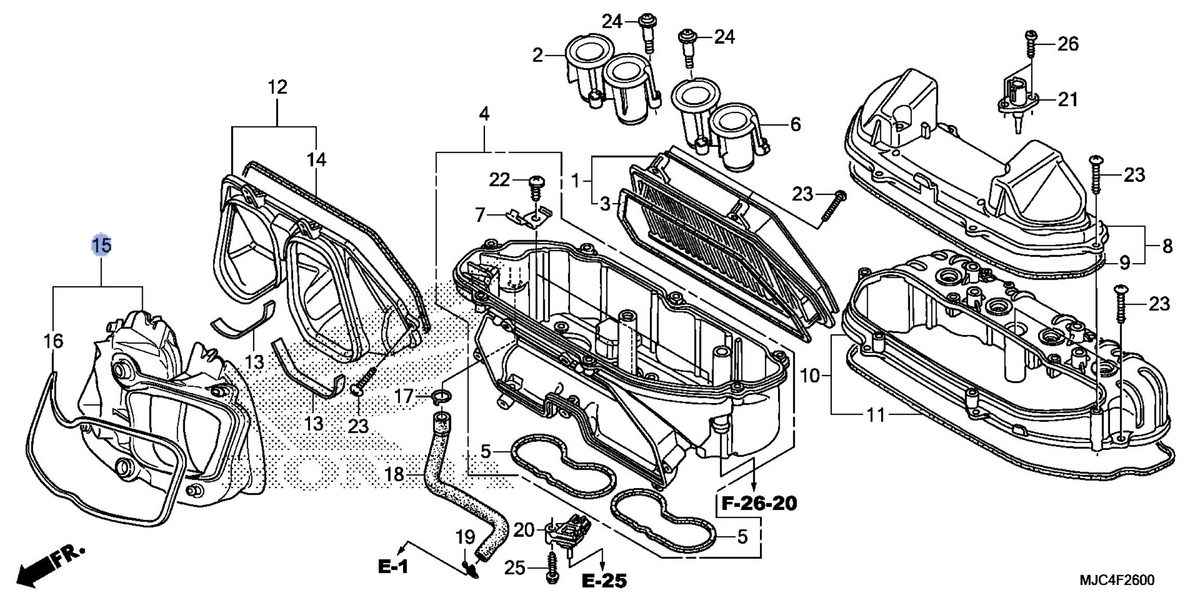 Honda OEM part 17271-MJC-A00