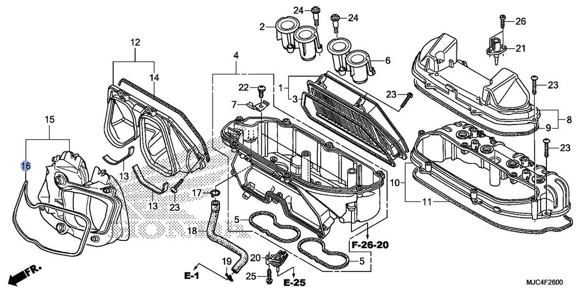 Honda OEM part 17272-MJC-A00
