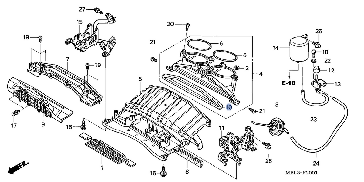 Honda OEM part 17275-MEL-300