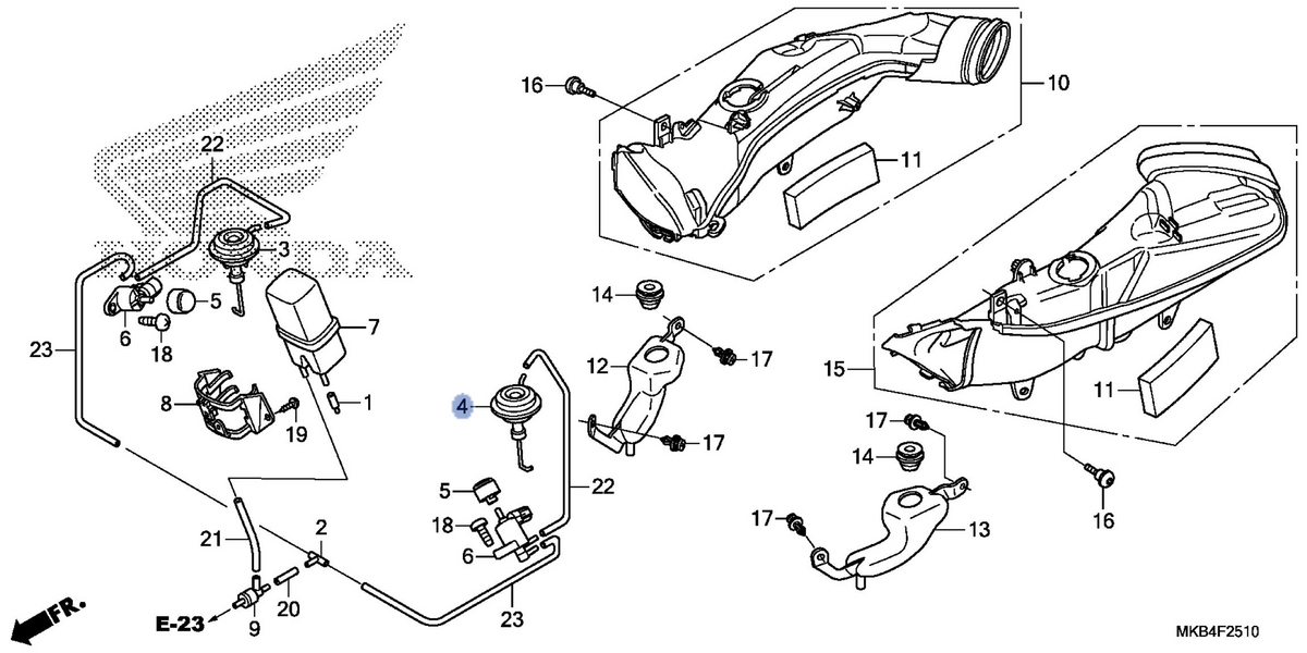 Honda OEM part 17288-MGP-D01